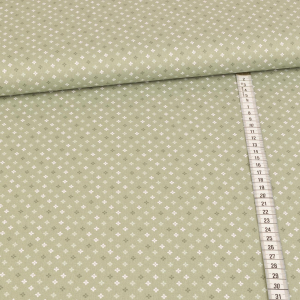 Tissu coton - timbres de Noël - rose