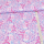 Tissu coton - Monde floral oriental sur lilas
