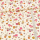 Jersey - Patins à roulettes roses avec fleurs sur crème