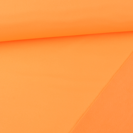 1 morceau de 1,15m de tissu Softshell - Orange néon