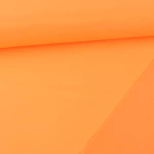 1 morceau de 1,15m de tissu Softshell - Orange néon
