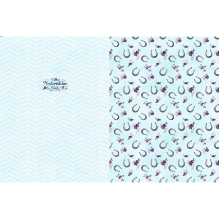 Jersey panneau - Fille de cheval menthe - Collection exclusive Glitzerpüppi