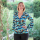Jersey Ginkgo Marine Turquoise Cuivre - Collection exclusive Glitzerpüppi