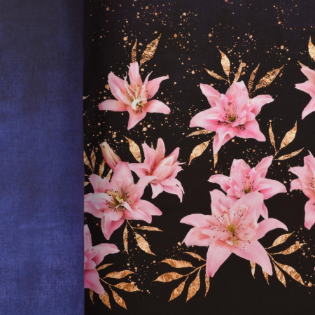 Sweat French Terry Bordure Lily look denim - Collection exclusive Glitzerpüppi