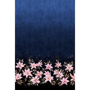 Sweat French Terry Bordure Lily look denim - Collection exclusive Glitzerpüppi