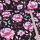 French Terry - Fleurs et Papillons noir - Glitzerpüppi Exclusif Production Propre