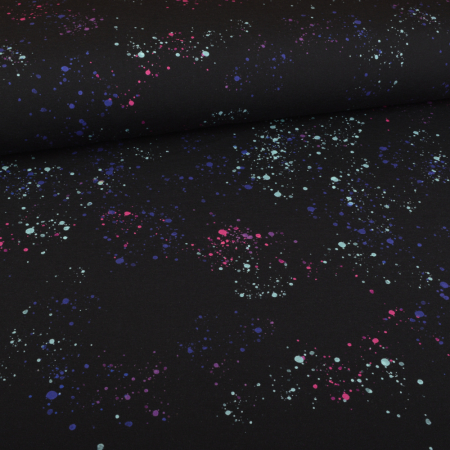 Jersey Colorful Splashes bleu marine - Collection exclusive Glitzerpüppi