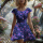 Jersey Glowing Flowers bleu marine - Collection exclusive Glitzerpüppi