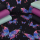 Lot de tissus Jersey Colorful Butterflies bleu marine - Collection exclusive Glitzerpüppi