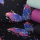 Lot de tissus Jersey Colorful Butterflies bleu marine - Collection exclusive Glitzerpüppi