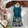 Jersey bordure Prairie aux papillons look denim - Collection exclusive Glitzerpüppi