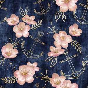 Jersey Fleurs dancres rose sur look denim - Collection...