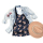 Jersey Fleurs dancres rose sur look denim - Collection exclusive Glitzerpüppi