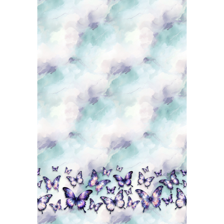 BIO bordure Magical Fluttering Butterflies - Collection exclusive Glitzerpüppi