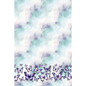 BIO bordure Magical Fluttering Butterflies - Collection exclusive Glitzerpüppi