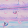 BIO Jersey Fleur pissenlit aquarelle lilas menthe - Collection exclusive Glitzerpüppi