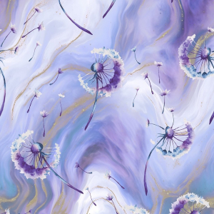 BIO Jersey Pissenlits Marbrés Lilas - Collection...