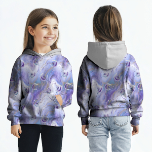 BIO Jersey Pissenlits Marbrés Lilas - Collection exclusive Glitzerpüppi