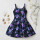 BIO Jersey Fleurs dancres rose bleu or look denim - Collection exclusive Glitzerpüppi