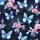 BIO Jersey Sparkly Butterflies and Flowers auf Navy - Glitzerpüppi Exklusiv Eigenproduktion