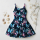 BIO Jersey Sparkly Butterflies and Flowers auf Navy - Glitzerpüppi Exklusiv Eigenproduktion