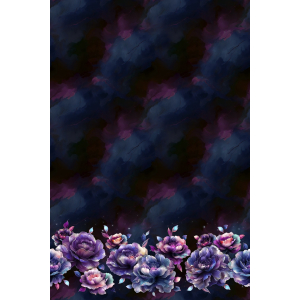 BIO Jersey Summertime Blossoms Navy Beere -...