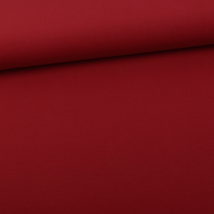 Jersey coton Uni rouge foncé