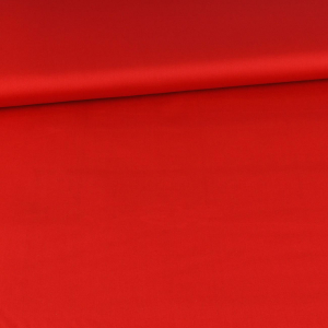Tissu coton uni rouge