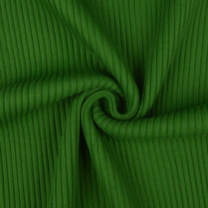 Bord côte tricot grossier Uni vert