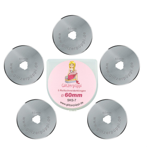 Lames de rechange pour cutter rotatif 60 mm (lot de 5 lames, Standard)