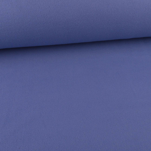 Polaire coton uni bleu fumé
