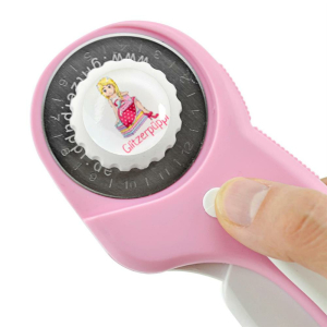 Cutter rotatif  45mm rose bouton couvre-lame