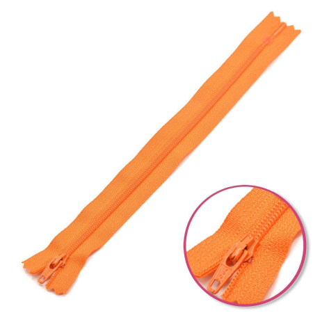 Fermeture orange 12cm non séparable YKK (0561179-849)