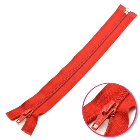 Fermeture rouge 30cm séparable YKK (0004706-519)