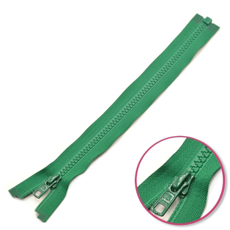 Fermeture à glissière avec dents en plastique séparable 25cm vert YKK (4335956-878)