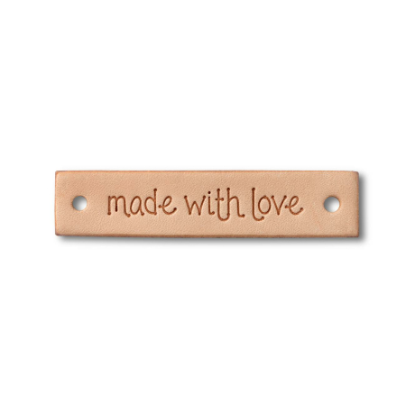 Appliqué cuir made with love (403797)