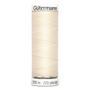 Gütermann Fil pour tout coudre N° 802 - 200m, Polyester