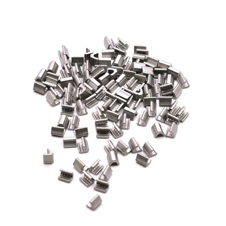 Arrêt de fermeture à glissière pour dents en métal Vislon laqué gris 10 pièces YKK