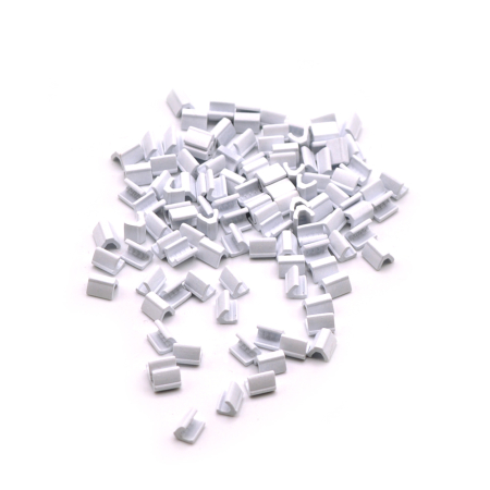 Arrêt de fermeture à glissière pour dents en métal Vislon laqué blanc 10 pièces YKK