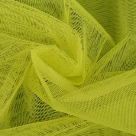 Tissu tulle uni vert lime