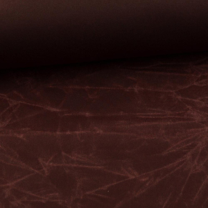 Tissu coton ciré oil skin bordeaux