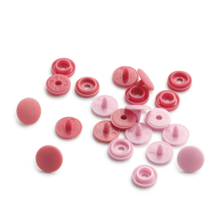 Color Snaps bouton pression mini rose, Prym Love, plastique 9mm 36 pièces (393500)