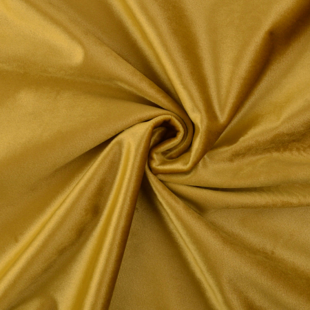 Tissu décoration velours uni curry