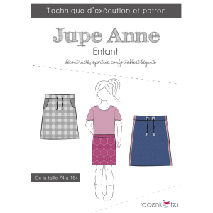 Fadenkäfer patron de couture papier Jupe Anne enfant