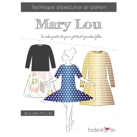 Fadenkäfer patron de couture papier Mary Lou robe enfant