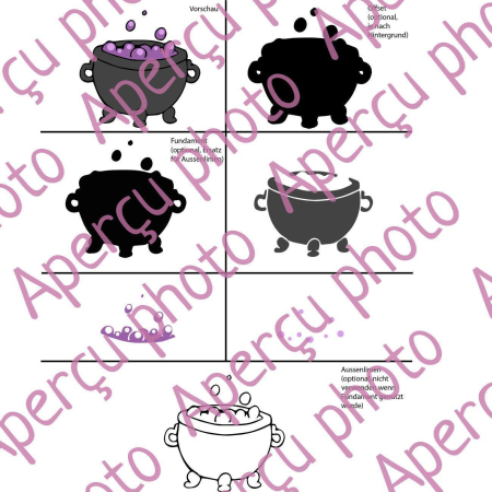 Transfert Thermocollant Petite Sorciere Avec Chat Et Chaudron Transfert Thermocollant Petite Sorciere Avec Chat Et Chaudron