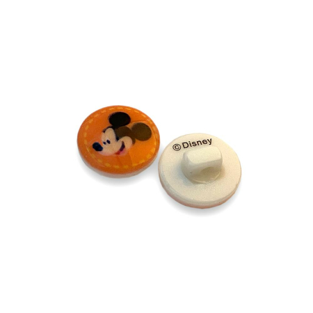 Bouton Walt Disney 13mm - Mickey Mouse orange