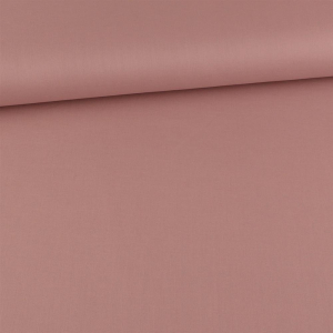 Tissu coton cretonne uni vieux rose