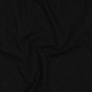 Tissu en jersey de coton biologique Amelie Uni noir