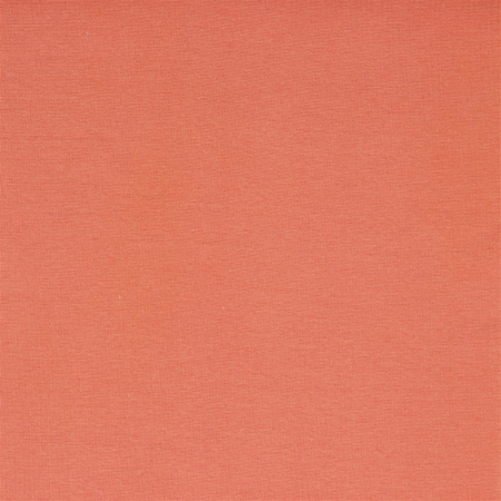 Tissu en bords-côtes bio Amelie Uni corail